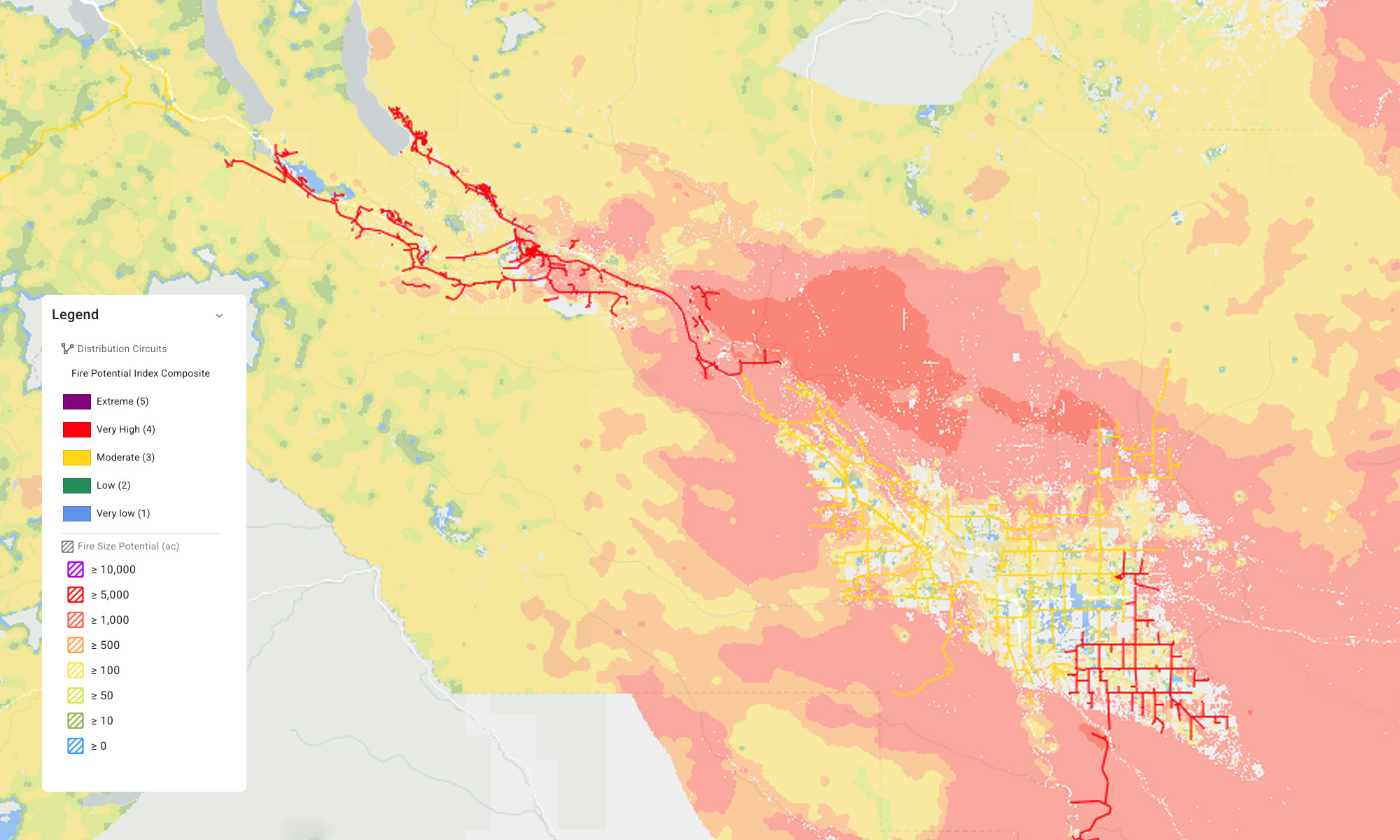 Fire potential after