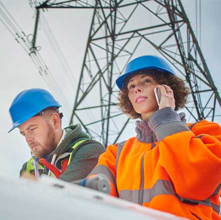 power utility workers