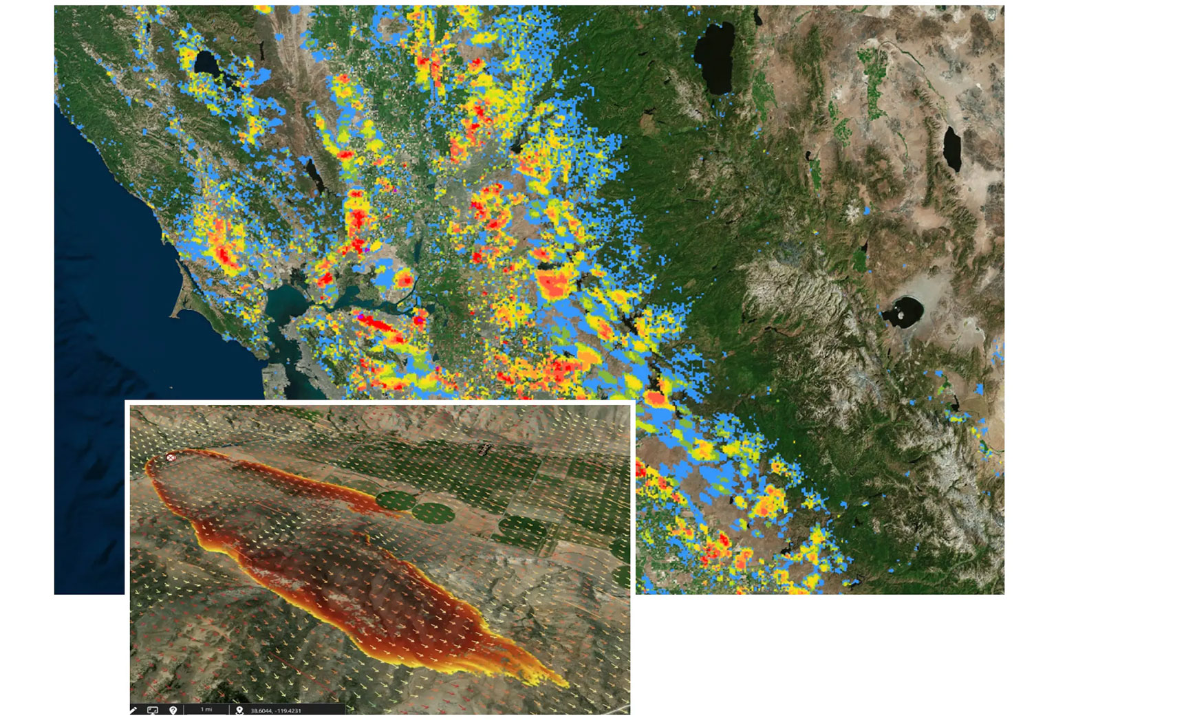 Fire forecast maps