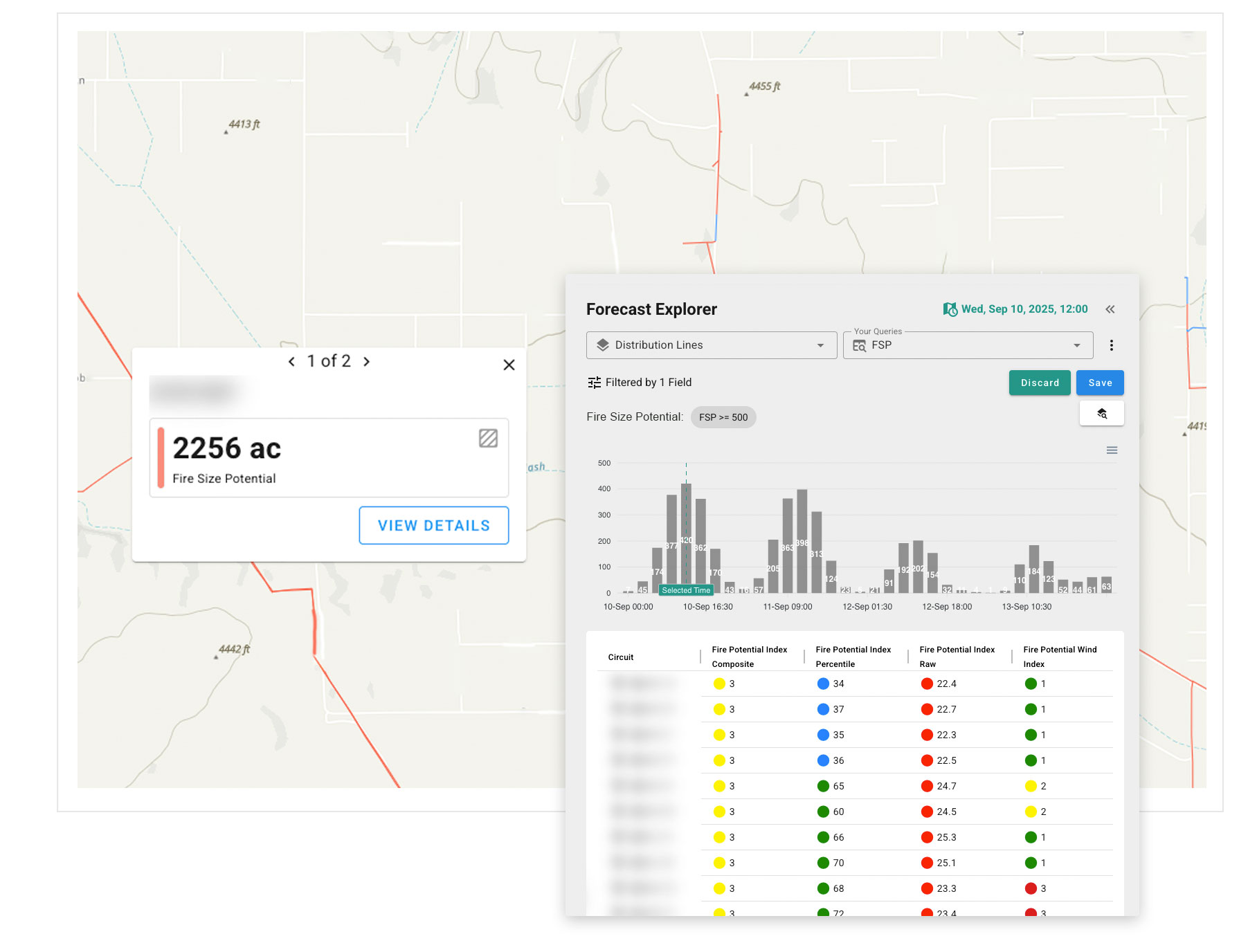 Technosylva map screens