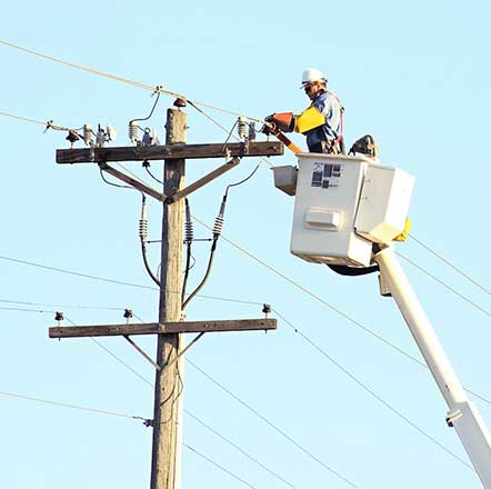 Utility worker photo