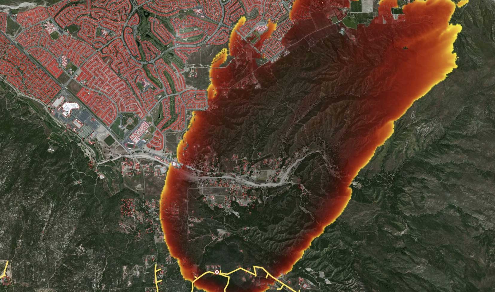 firespread prediction map