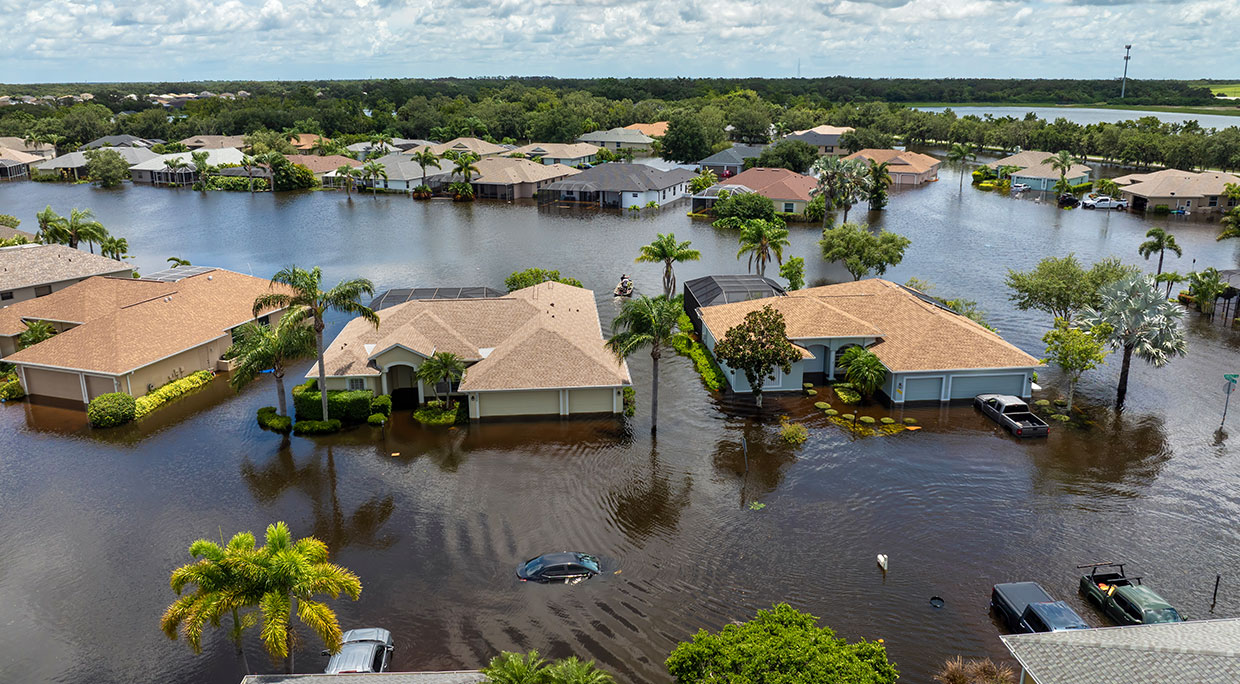 flooding in a community