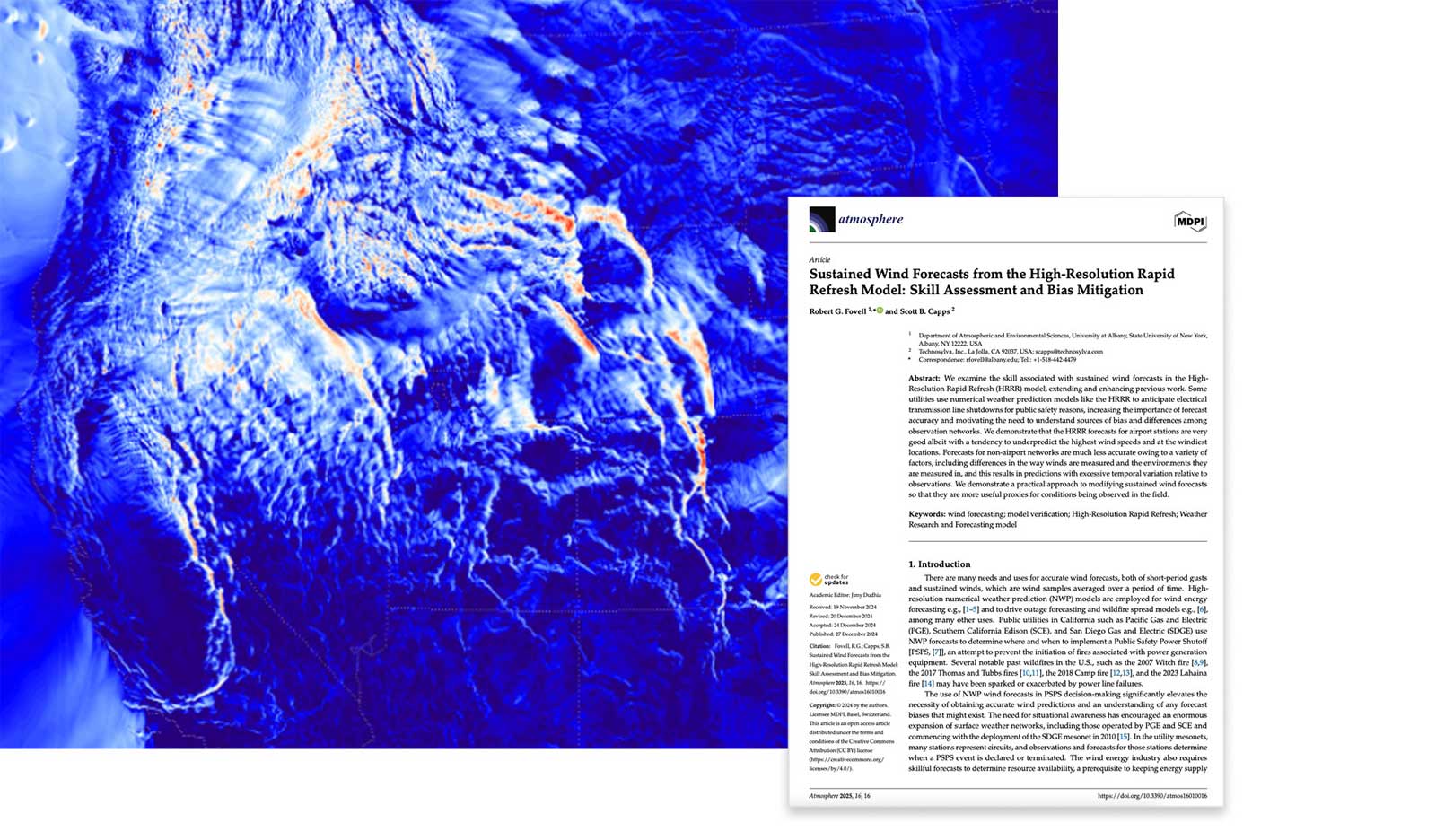 Scientific journal and map image