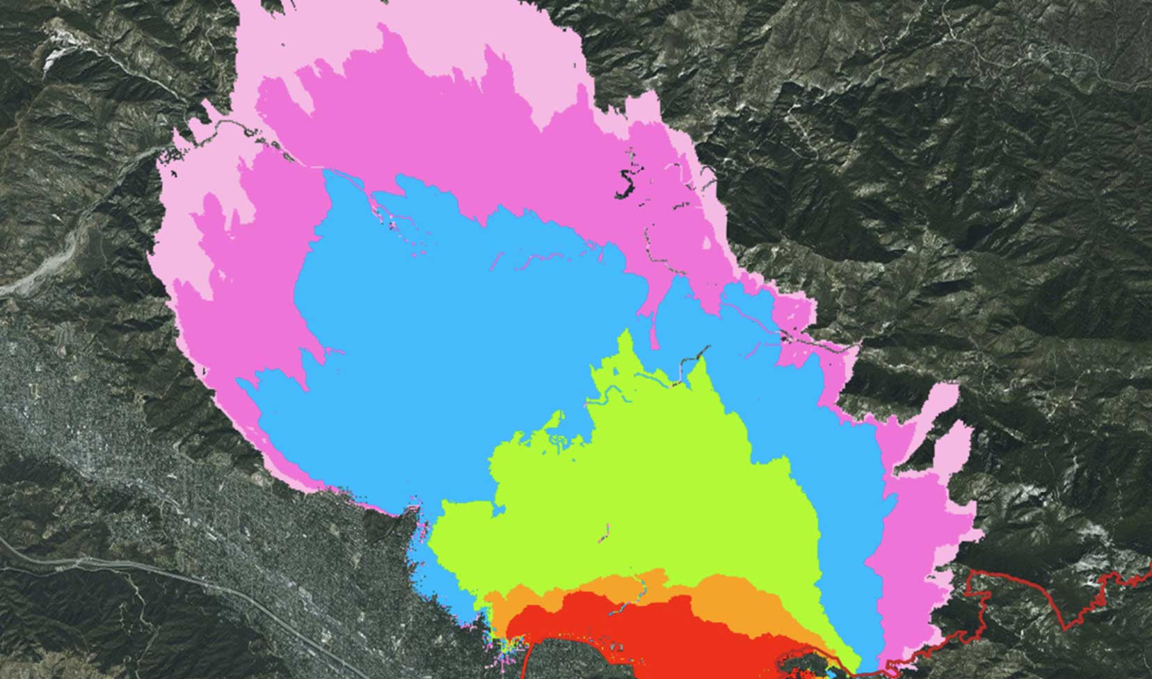 fire simulation map
